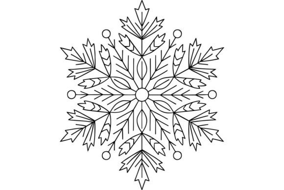 Christmas Snowflake Hand Embroidery Pattern