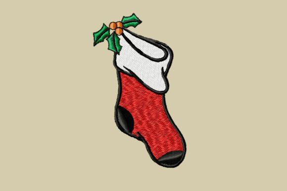 Christmas Socks Embroidery Pattern