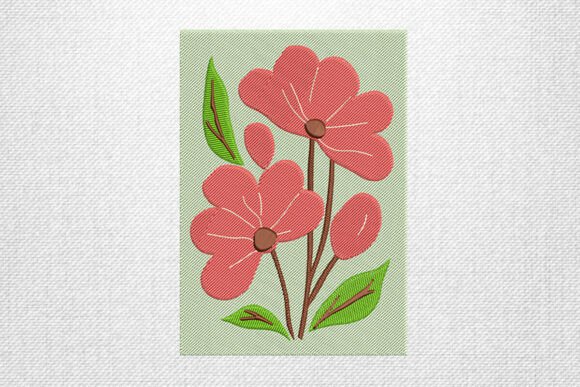 Colorful Floral Embroidery Design Set