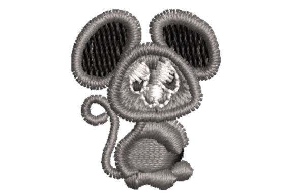 Cute Mouse Embroidery Design