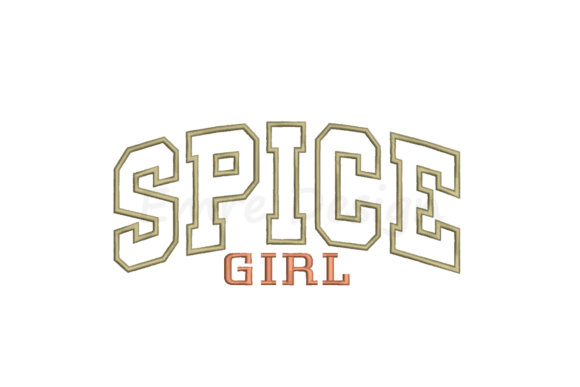 Spice Girl Fall Embroidery Design